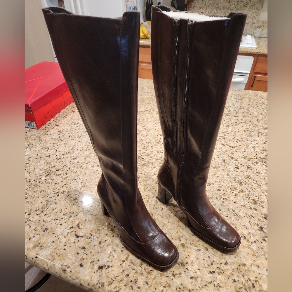 Aerosoles Women's Phenomenal Brown Boots Sz 8M